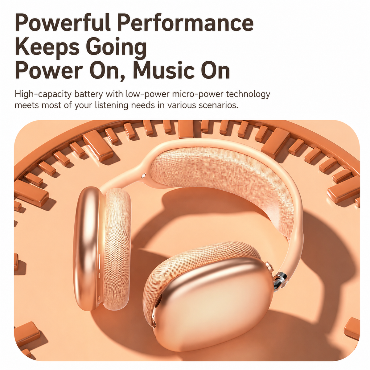 Premium Wireless Over-Ear Bluetooth Headphones, Hi-Fi 360° Spatial Surround Sound Headset with Digital Rotary Knob, Lightweight Comfort Design for Music Gaming Travel