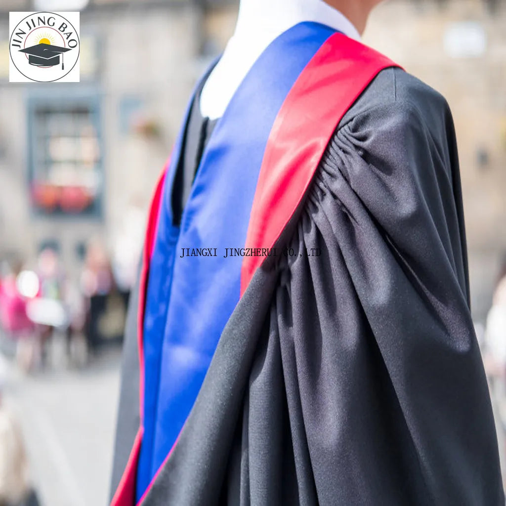 High Quality Custom New Style Custom Color Graduation Gown Hoods Stoles and Caps of University