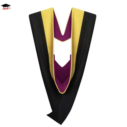 Hot Sell 16 Colors Personalized Bachelor Polyester Deluxe Academic Graduation Hood Master Graduation Hood