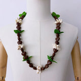 Custom Black Kukui-Style Graduation Lei