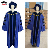 Custom Plus-Size Doctoral Graduation Gown Set