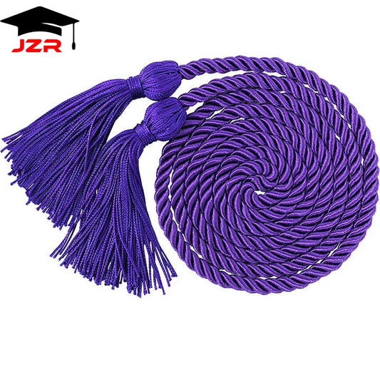 HOT JZR Wholesale Custom Color Graduation Honor Cords Tassel 100% Polyester Eco Friendly High Tenacity for Graduation Ceremony