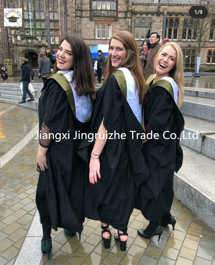 Graduation Gown Professional Manufacturer Customized the University of Edinburgh Bachelor Graduation Gown