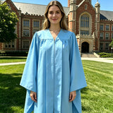 Custom Sky Blue Master's Graduation Gown
