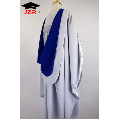 Deluxe Fluted PHD Graduation Robe University College London Doctoral Degree University Graduation Gown  and Tam