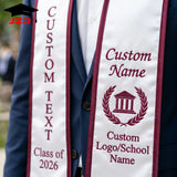 Custom Premium Graduation Stole with Embroidery