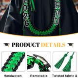Custom 120 cm Braided Graduation Ribbon Lei