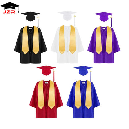 Wholesale Doctoral Graduation Kids Gown and Cap for Adults University Green Kindergarten Graduation Cap and Gown Men Adult Set