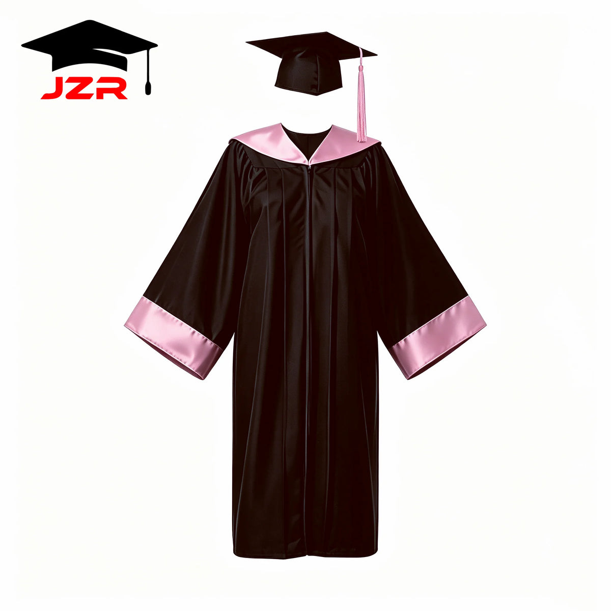 Academic Bachelor Gown New Design With Satin Spliced Hood, Graduation Costume for Institution Purchase