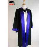 Premium PhD Graduation Attire Set Matte Gown Doctoral Robe and Tam with Tassel Doctoral Degree