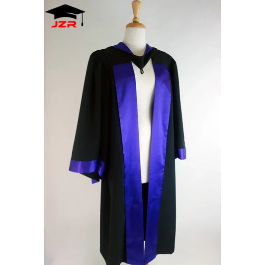 Premium PhD Graduation Attire Set Matte Gown Doctoral Robe and Tam with Tassel Doctoral Degree