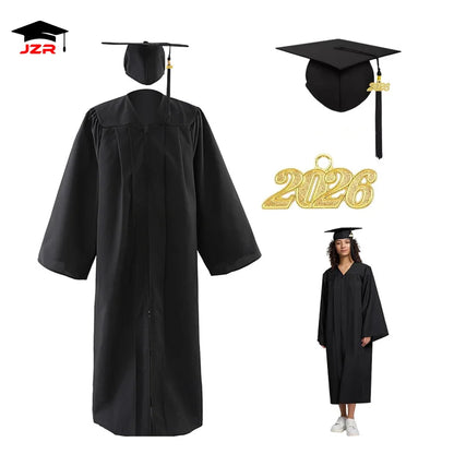 In Stock in Stock in Stock 12 Colors Matte&Shiny Graduation Gown and Caps Graduation Robe for Toga Graduation