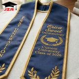 Custom Logo Graduation Stole with Printing and Embroidery