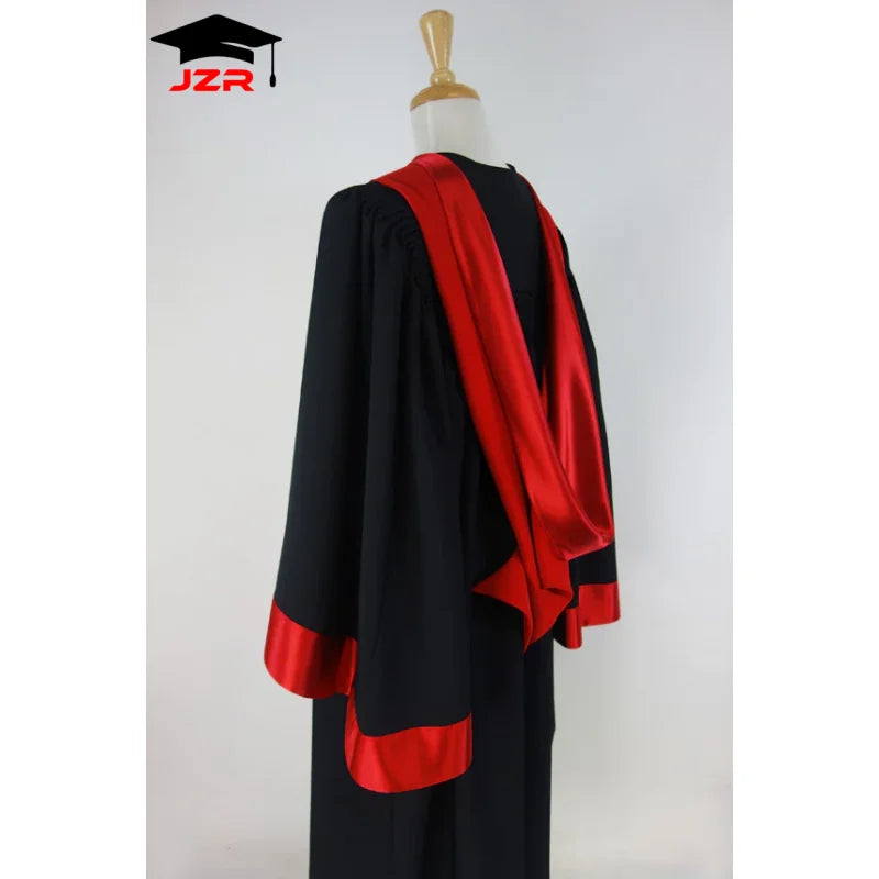 Cambridge Royal Blue Doctoral Graduation Regalia Full Set Gown Hood Cap