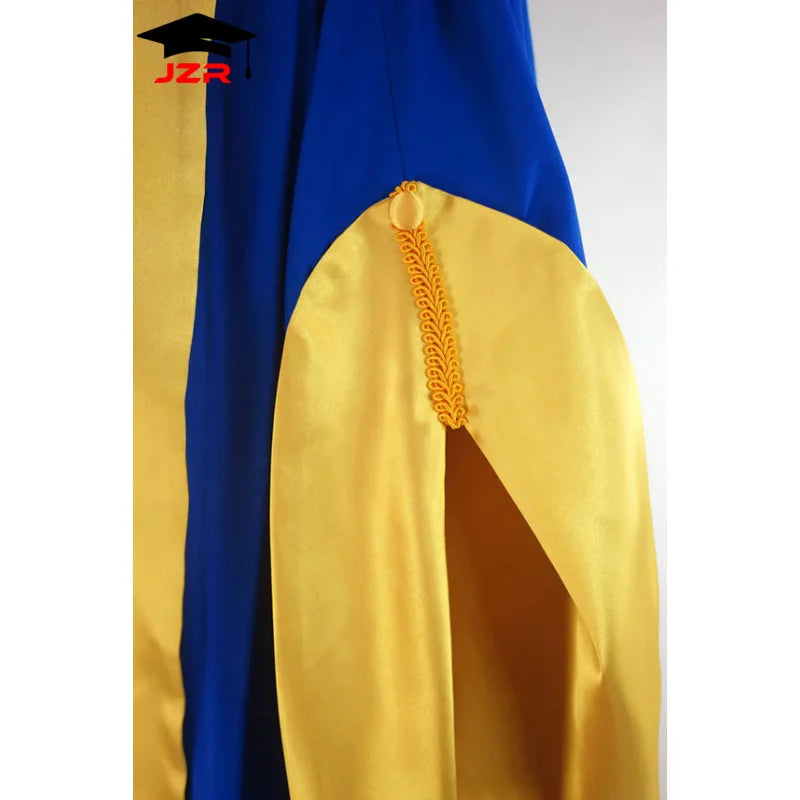Custom Canberra-Style Royal Blue PhD Regalia Set