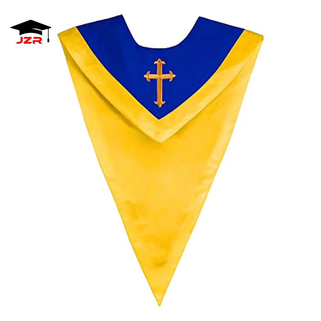 Church Robes Unisex V Shape Eco-Friendly Customizable Colors School Accessories with Cross