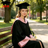 Custom University Bachelor Gown with Satin Hood
