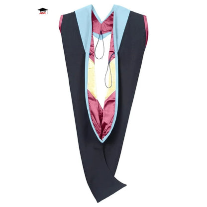 Hot Sell 16 Colors Personalized Bachelor Polyester Deluxe Academic Graduation Hood Master Graduation Hood