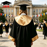 Custom Bachelor Gown with Satin-Trimmed Hood