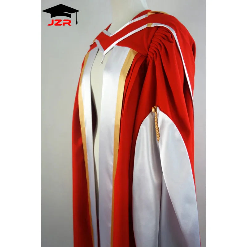 ODM/OEM Deluxe New Zealand Doctoral Gown Australia PhD Graduation Gown & Hood Set