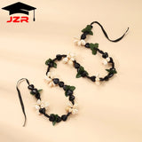Custom Black Kukui-Style Graduation Lei
