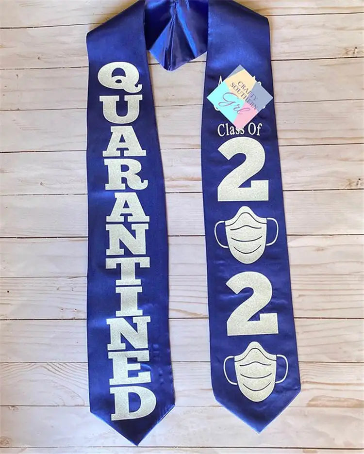 Custom White Sublimation Graduation Sash