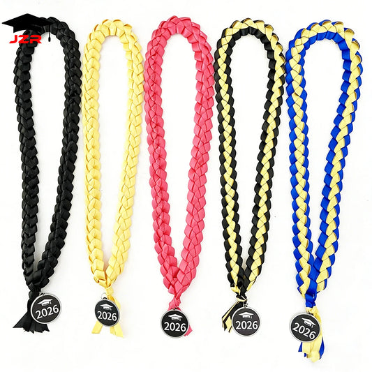 New Trend Wholesale Graduation Ribbon Garland Braided Collar Band Comfortable Ribbon Leis for Sale