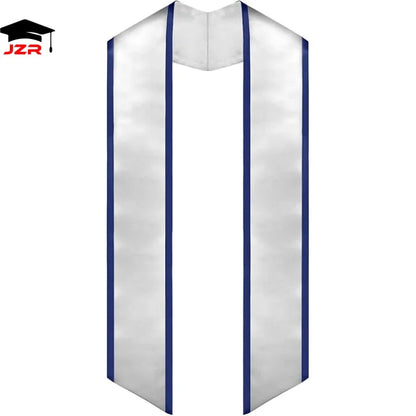 Custom Graduation Stole with Trim Blank Sublimation Graduation Stoles Custom Graduation Scarf