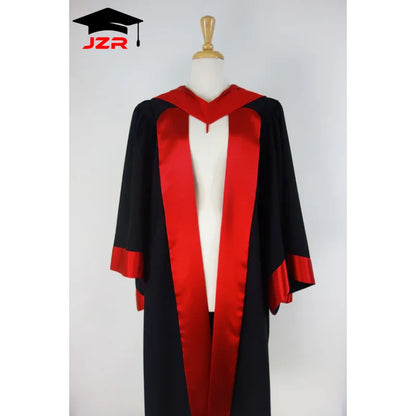 Factory Direct Wholesale Masters Gown for Cambridge Australia PHD Graduation Gown with Hood