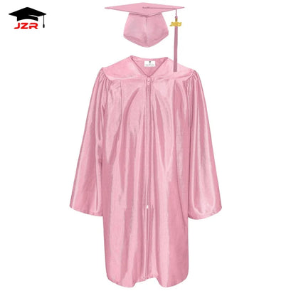 2025 Custom Shiny Maroon Graduation Uniform Kindergarten Graduation Gowns and Cap