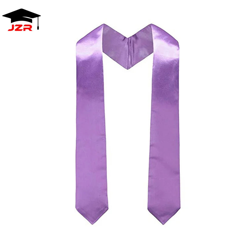 University Graduation Stole Scarf Silk Satin Polyester with Embroidery Gift for School Ceremonies