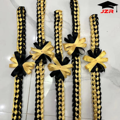 Graduation Party Favors Double Braided Lei Satin Honor Ribbon Leis for All Graduates