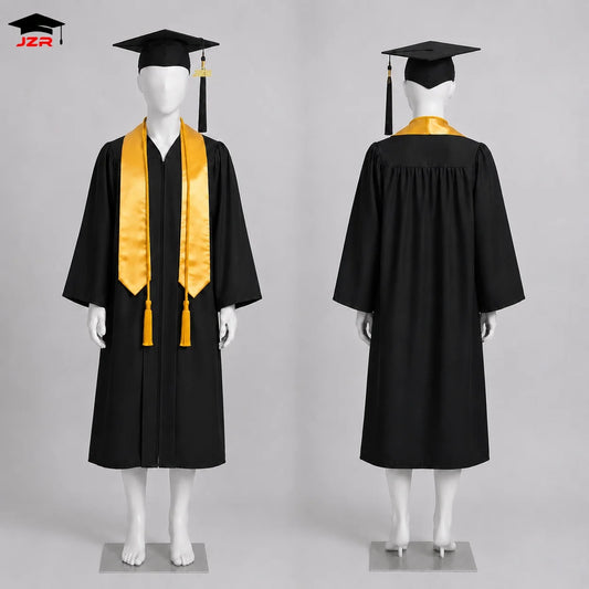 Classic American School Uniforms Toge Graduation Customized Wholesale Graduation Gown Cap for Adults Bachelor Graduation Robe