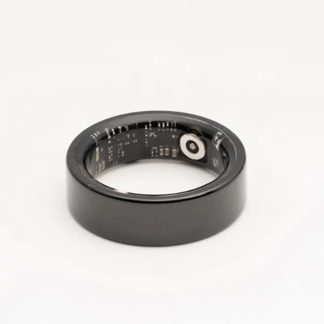 Smart Vibration Fitness Ring Steel case Wireless Charging GPS HRV Tracking Sleep Monitor App Control IP68 Waterproof Long