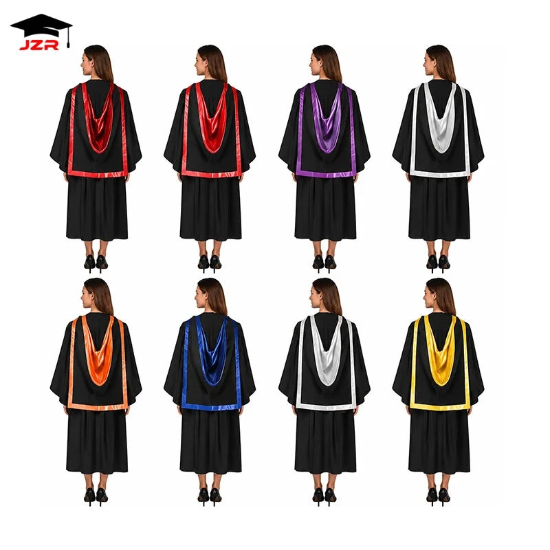 Hot Sale UK Style Graduation Hoods England Australia Academic College Master Customization Graduation Hoods