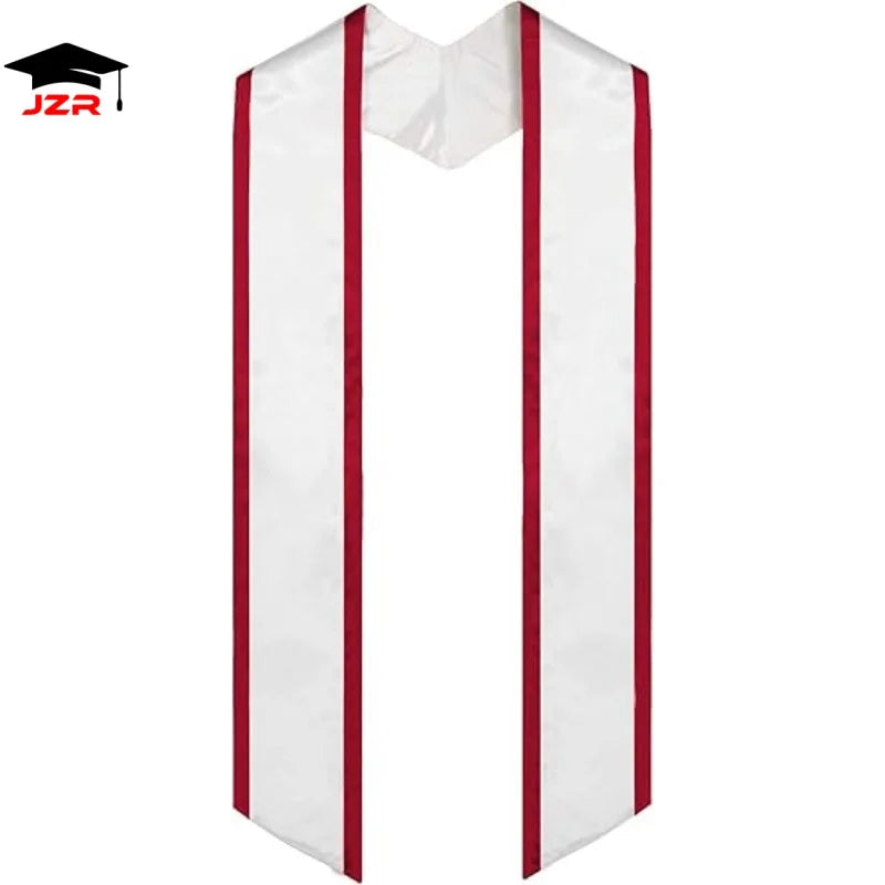 Custom Graduation Stole with Trim Blank Sublimation Graduation Stoles Custom Graduation Scarf