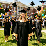 Custom Bachelor Gown with Satin-Trimmed Hood
