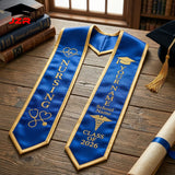 Custom Printed and Embroidered Graduation Stole