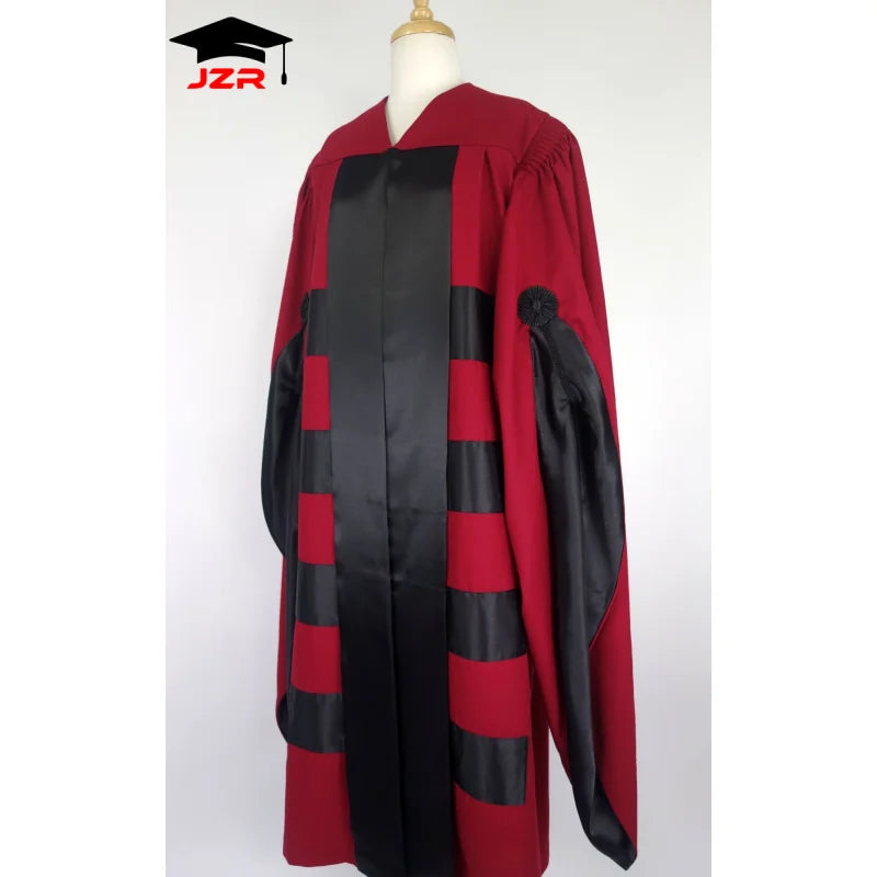 Customized Curtin University Doctoral Degree Gown UK University Master Phd Academic Graduation Cap Gown