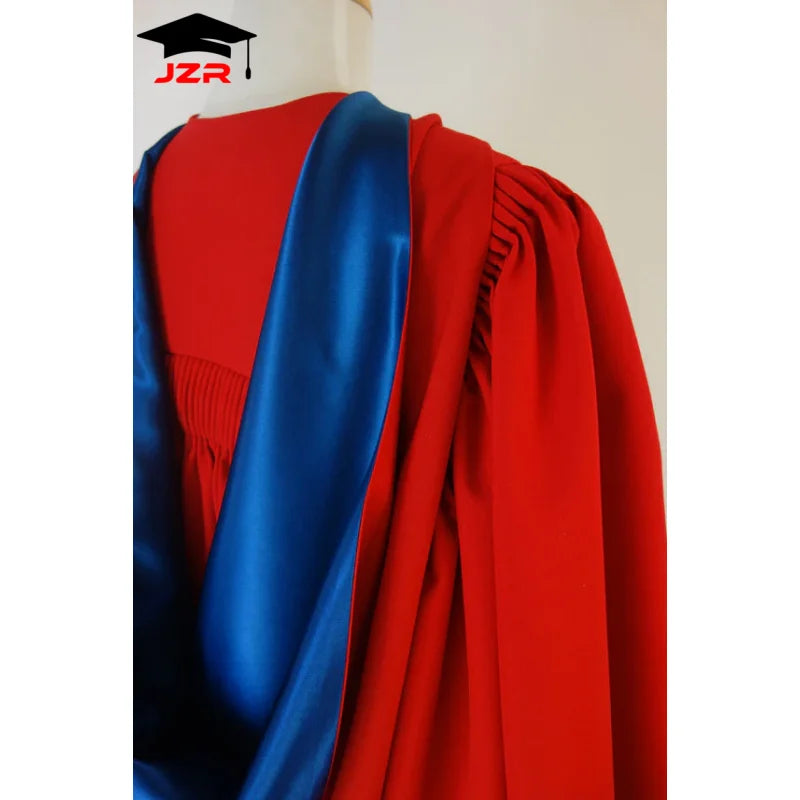 UK Style and Australia University Graduation Gown Set for Bachelor Masters and Doctoral Degree Graduation Gown and Tam