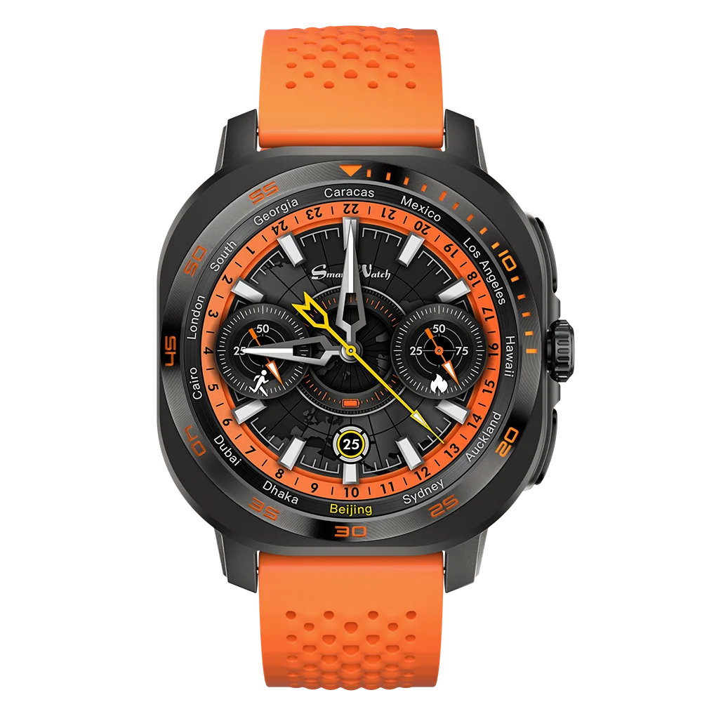 New AM32 AMOLED 1.43inch Touch Screen Smart Watch With NFC SOS Compass Long Cruise 3ATM Wateprof Smartwatch