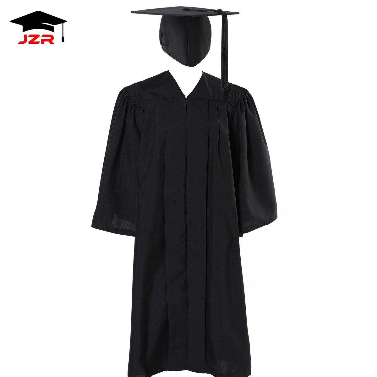 Wholesale Deluxe Bachelor Master Graduation Gown for Adults University Black Graduation Gown Gdult Woven School Uniform OEM Logo