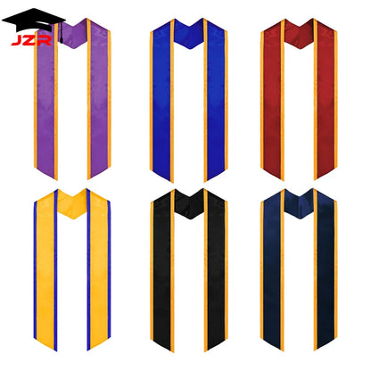 Custom Graduation Stole with Trim Blank Sublimation Graduation Stoles Custom Graduation Scarf
