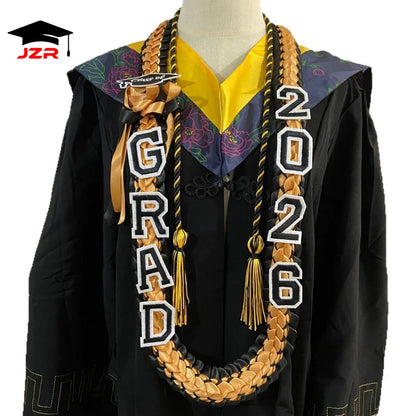 2026 New University Ceremony Celebration Wreath Woven Collar Honor Rope Handmade Graduation Ribbon Leis