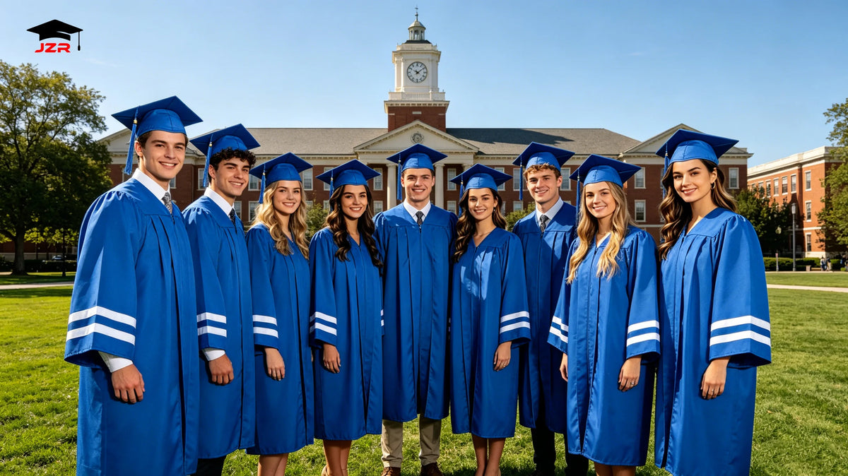 Custom Graduation Gown and Cap Set for Schools