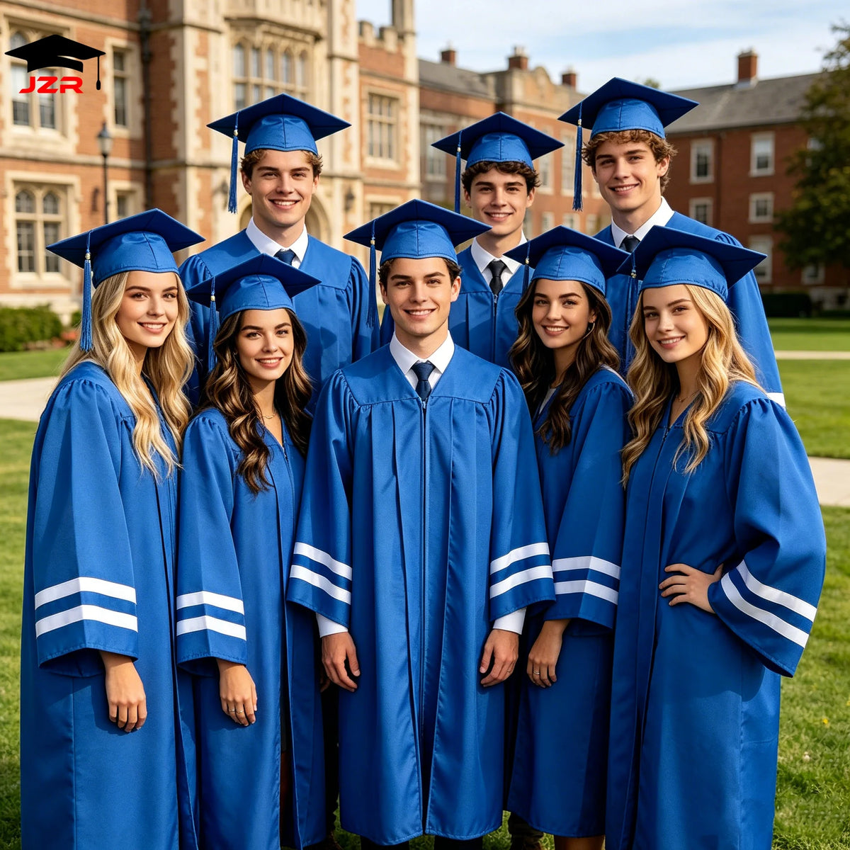 OEM Made in China Graduation Cap and Gown Toga Universitaire Cap and Gown Graduation Toga Graduation