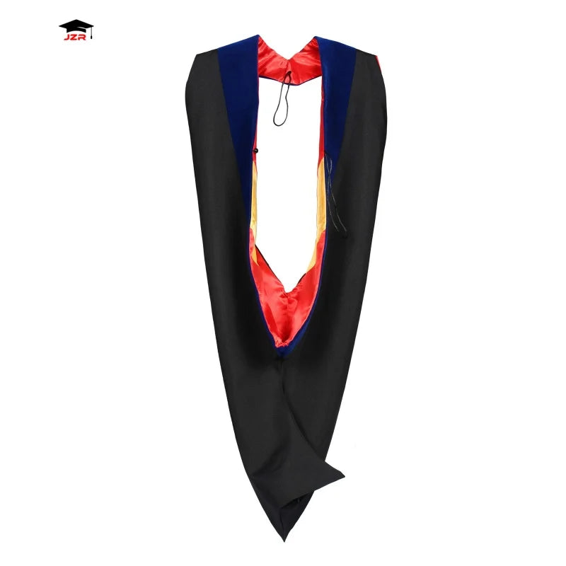 Hot Sell 16 Colors Personalized Bachelor Polyester Deluxe Academic Graduation Hood Master Graduation Hood