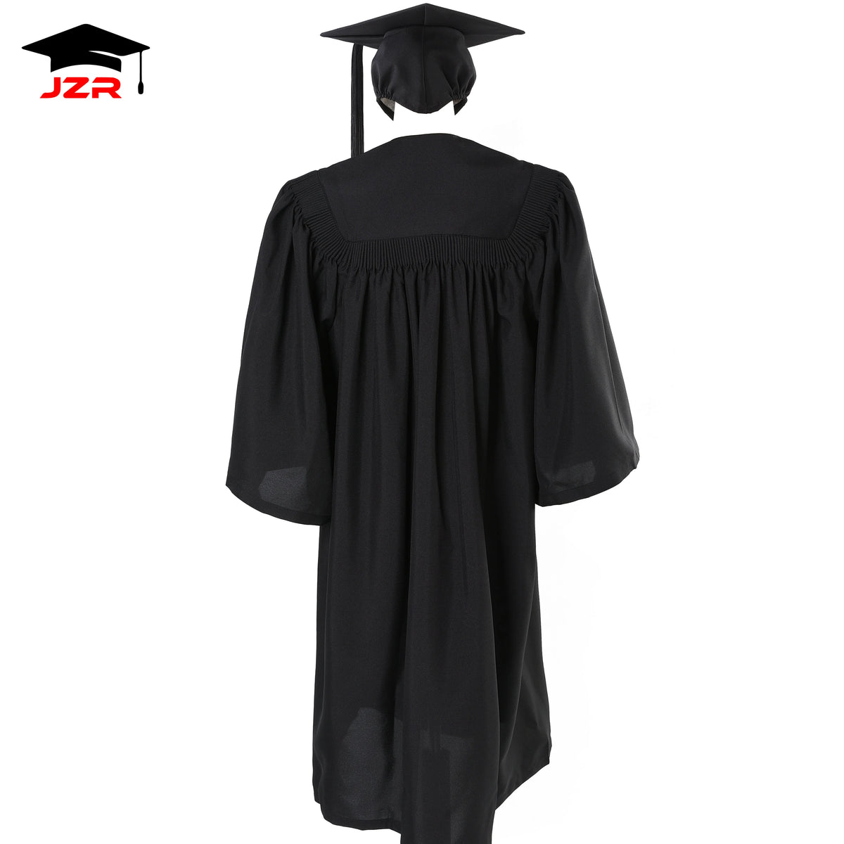 Wholesale Deluxe Bachelor Master Graduation Gown for Adults University Black Graduation Gown Gdult Woven School Uniform OEM Logo