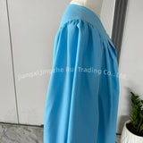 Custom Matte Sky Blue Master's Graduation Gown