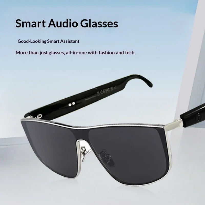 New Smart for Sunglasses GS15 Fashionable Internet Celebrity Style Black Technology 70+70 Battery Listening Music Calling
